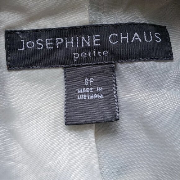 Josephine Chaus Mob Wife Double Breasted Blazer Button Lined Zebra Animal Print - Picture 10 of 16